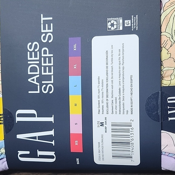 Gap Ladies Sleep Set - NWT - Picture 4 of 5